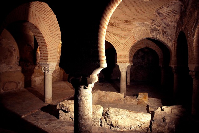 Pulsa para ampliar la imagen del interior de los Baños Árabes de Jaén.