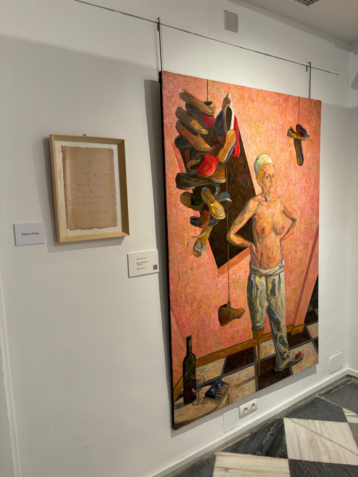 Vista exposición: ESCRITURA. José Antonio Zaragoza.